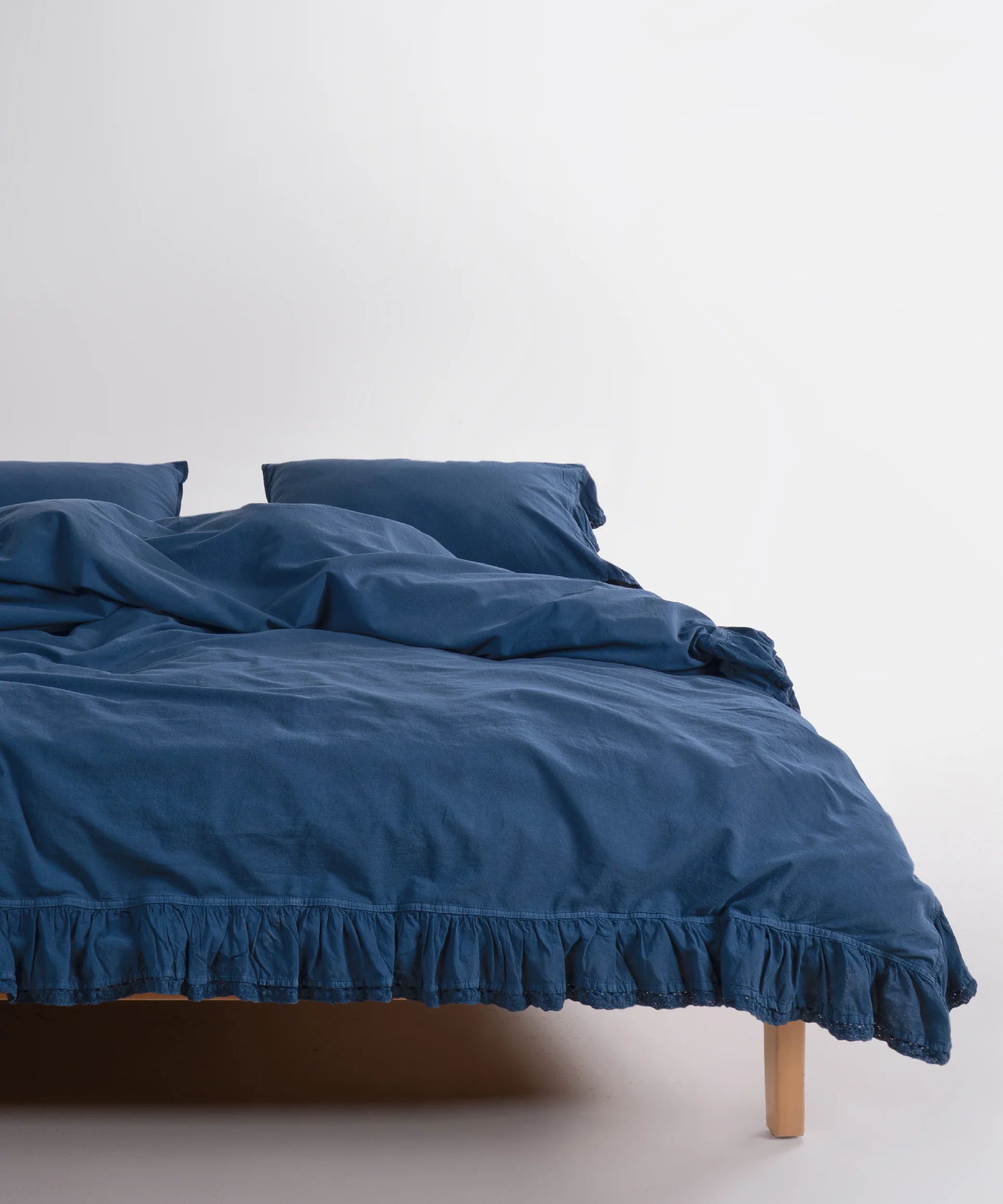 Постільна білизна Limasso Stonewashed Sicilia 200 х 220 см Dress Blue