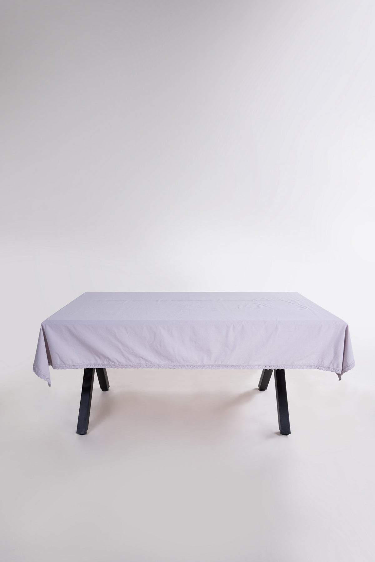 Скатертина з вареної бавовни Limasso French 160×220 см. Opal Grey