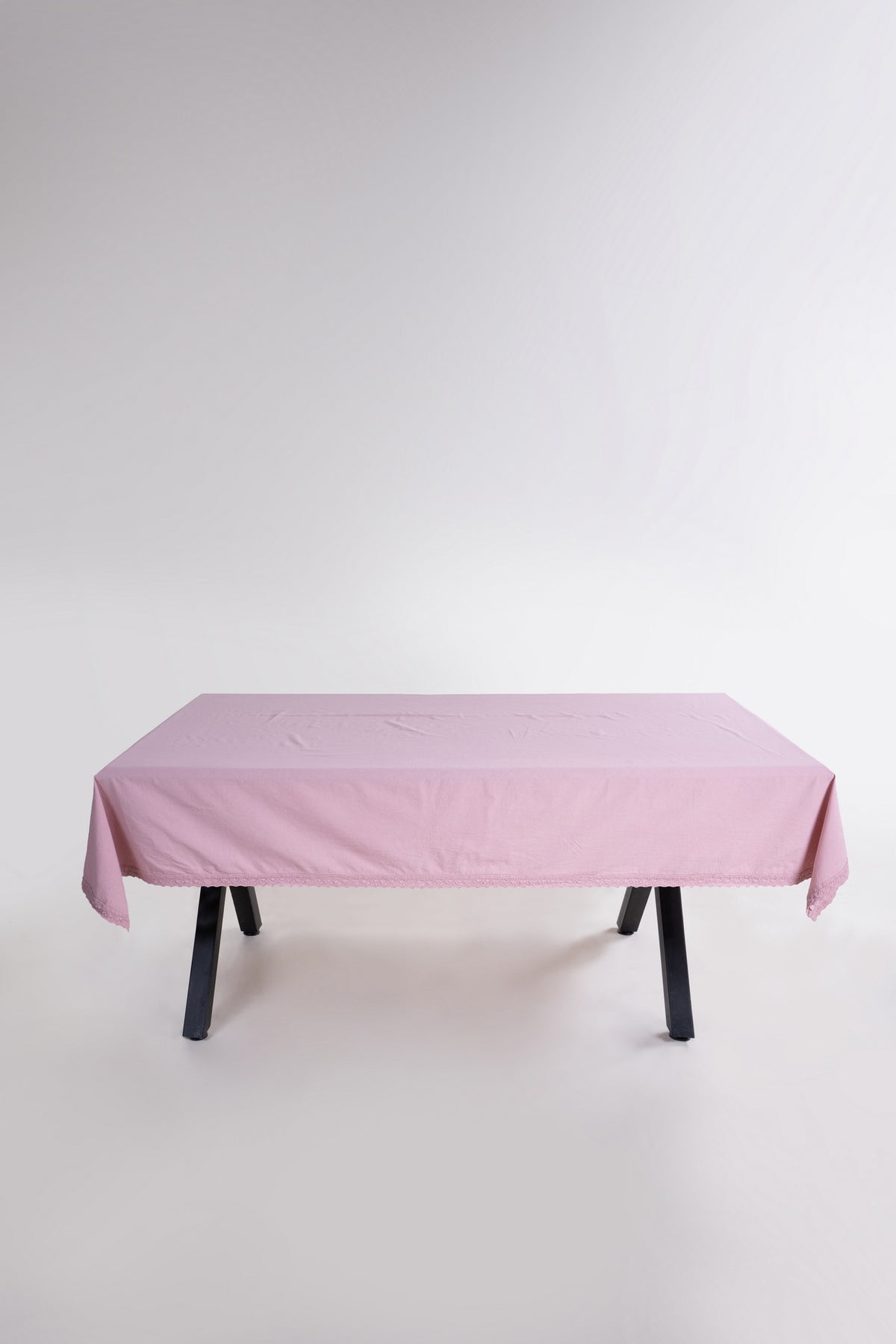 Скатертина з вареної бавовни Limasso French 160×220 см. Pale Mavue