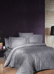 Постільна білизна First Choice Jacquard Satin DARK 200 х 220 см Sofya Quicksilver
