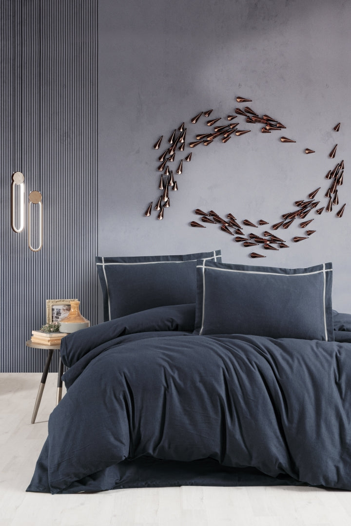 Комплект постільної білизни First Choice Flanel 200x220 см Soprano Denim