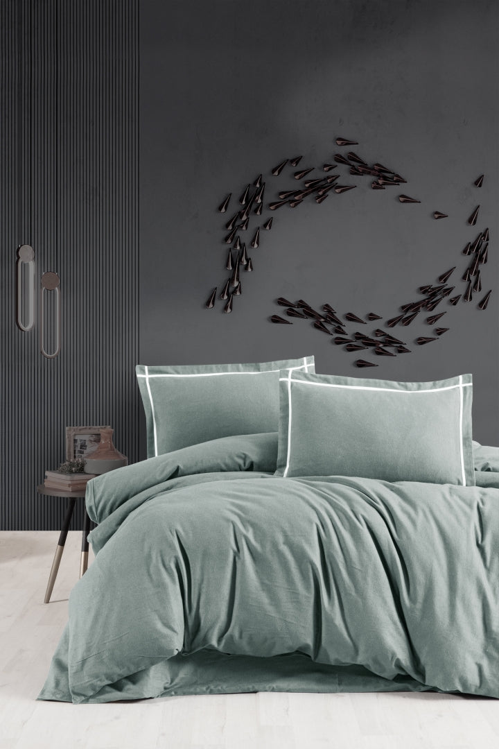 Комплект постільної білизни First Choice Flanel 200x220 см Soprano Green