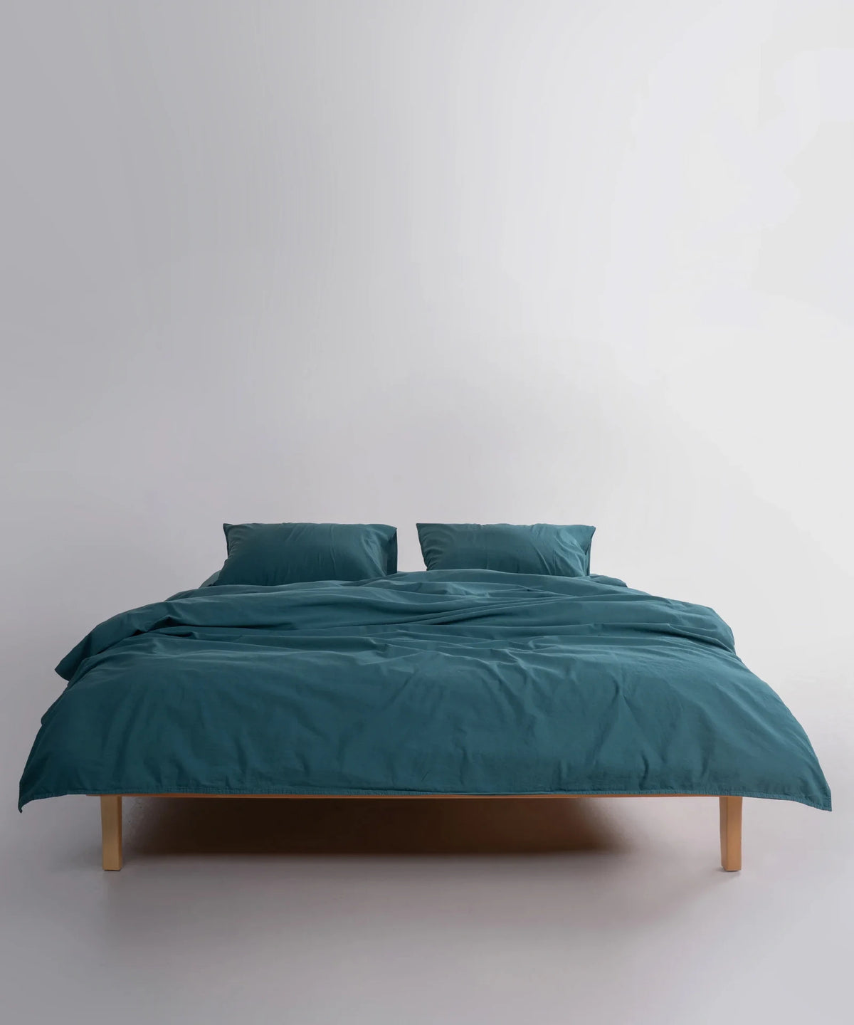 Постільна білизна Limasso Stonewashed Standart Сімейний (2 шт 160 х 220 см) Dark Green