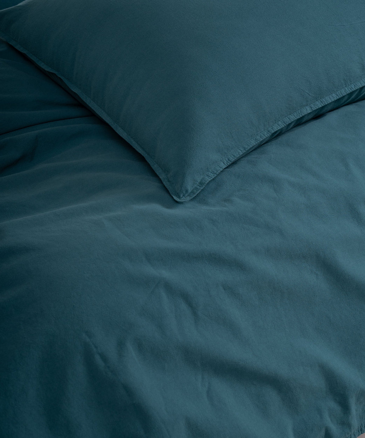Постільна білизна Limasso Stonewashed Standart Сімейний (2 шт 160 х 220 см) Dark Green