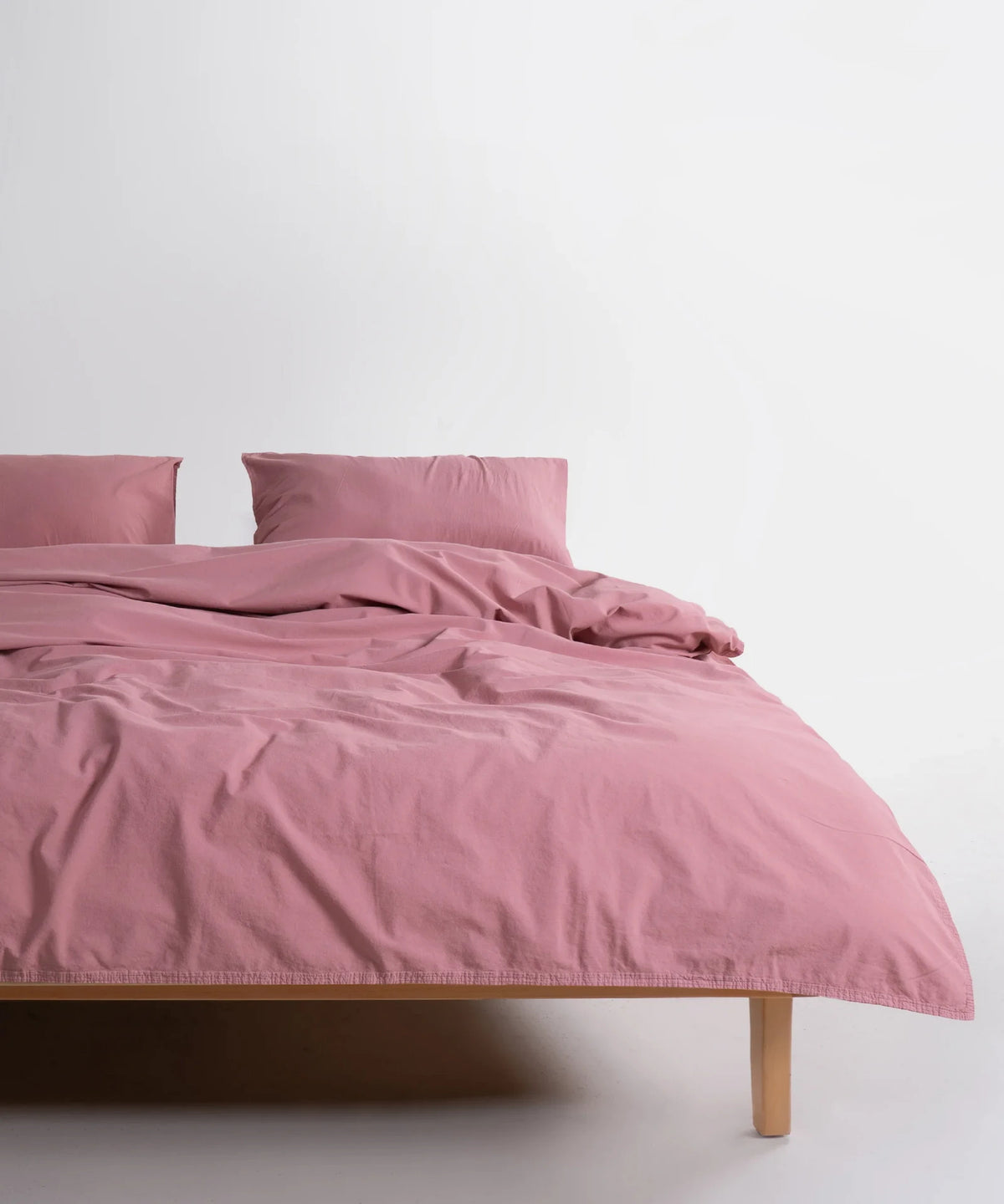 Постільна білизна Limasso Stonewashed Standart Сімейний (2 шт 160 х 220 см) Old Rose