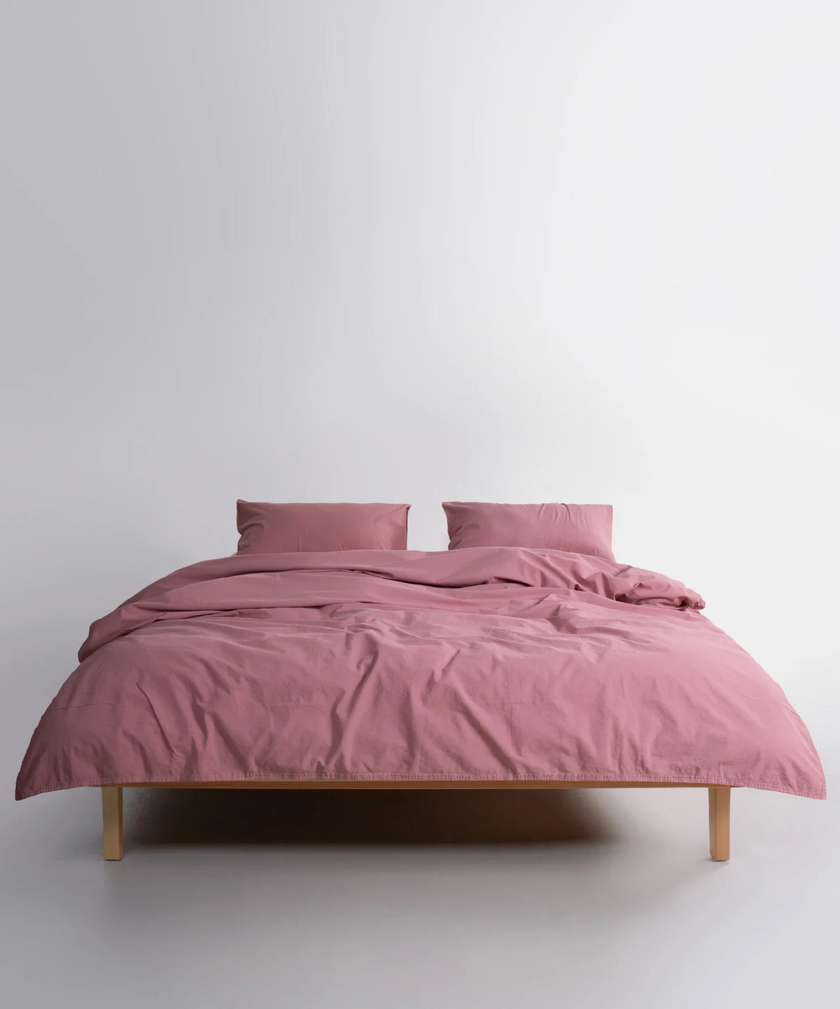 Постільна білизна Limasso Stonewashed Standart Сімейний (2 шт 160 х 220 см) Old Rose