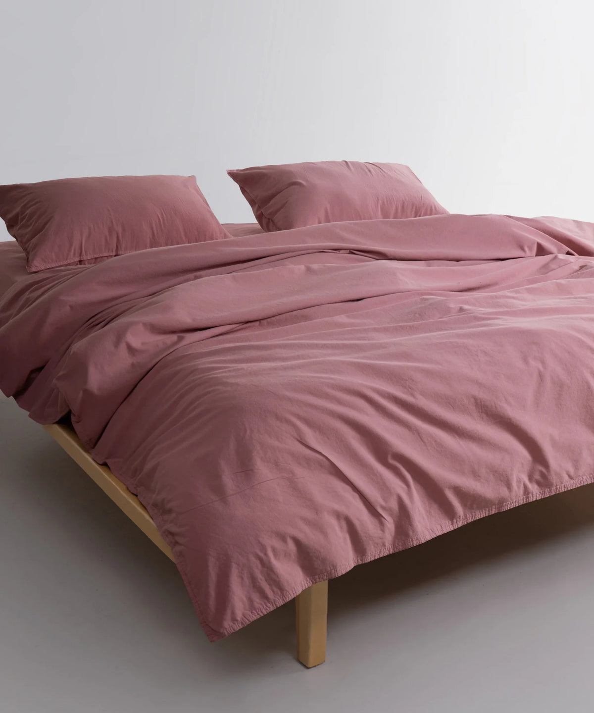Постільна білизна Limasso Stonewashed Standart Сімейний (2 шт 160 х 220 см) Old Rose
