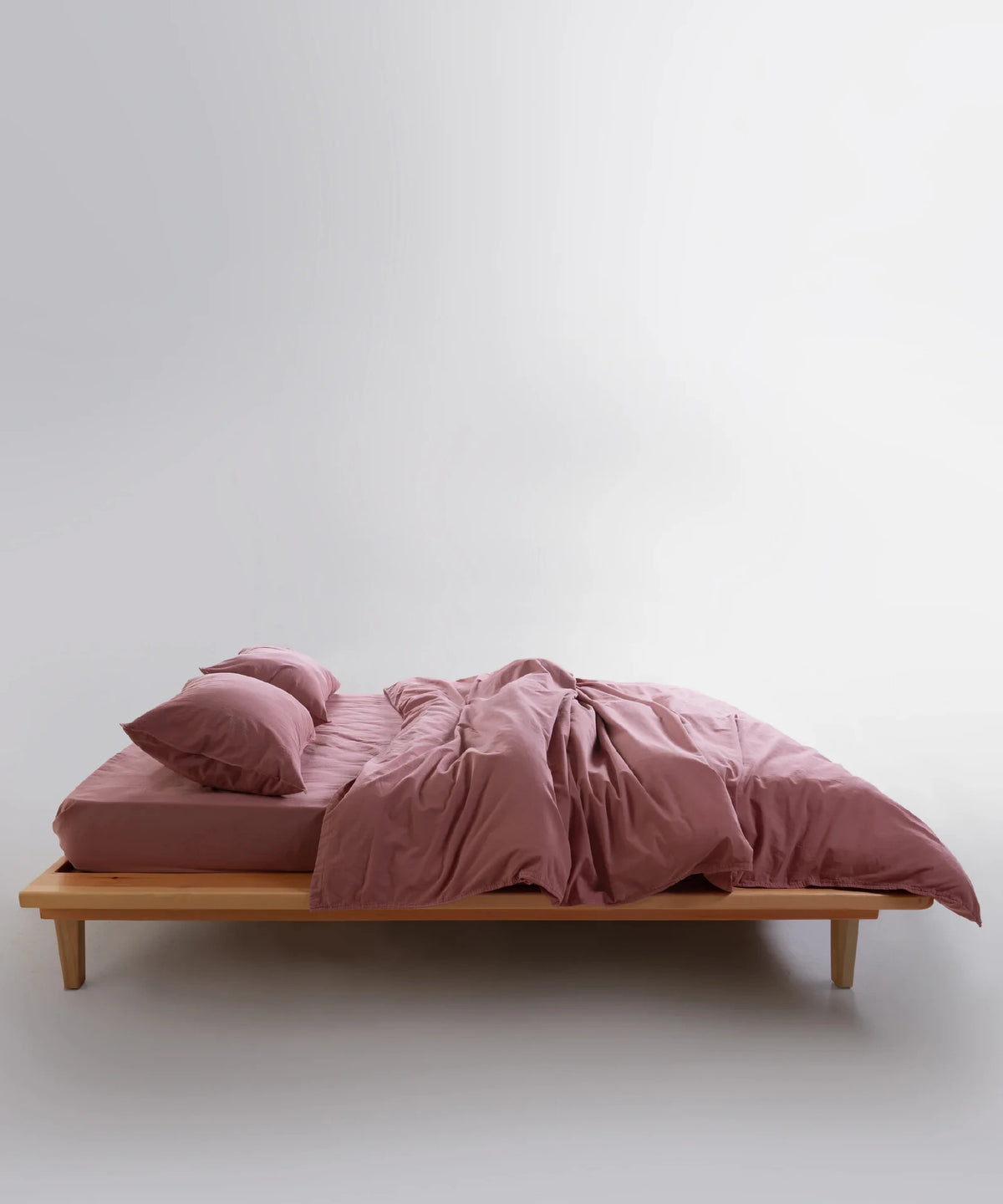 Постільна білизна Limasso Stonewashed Standart Сімейний (2 шт 160 х 220 см) Old Rose