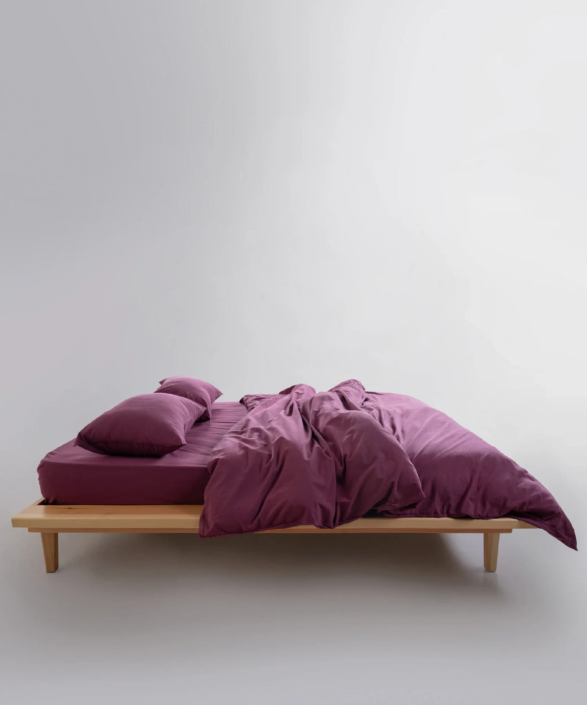 Постільна білизна Limasso Stonewashed Standart Сімейний (2 шт 160 х 220 см) Raspberry