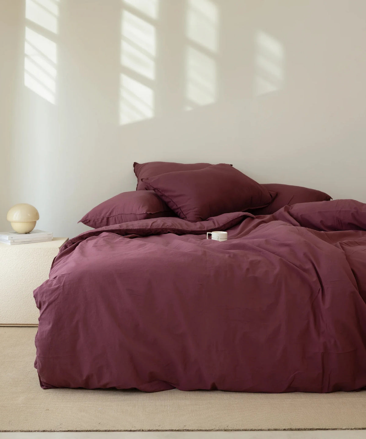Постільна білизна Limasso Stonewashed Standart Сімейний (2 шт 160 х 220 см) Raspberry