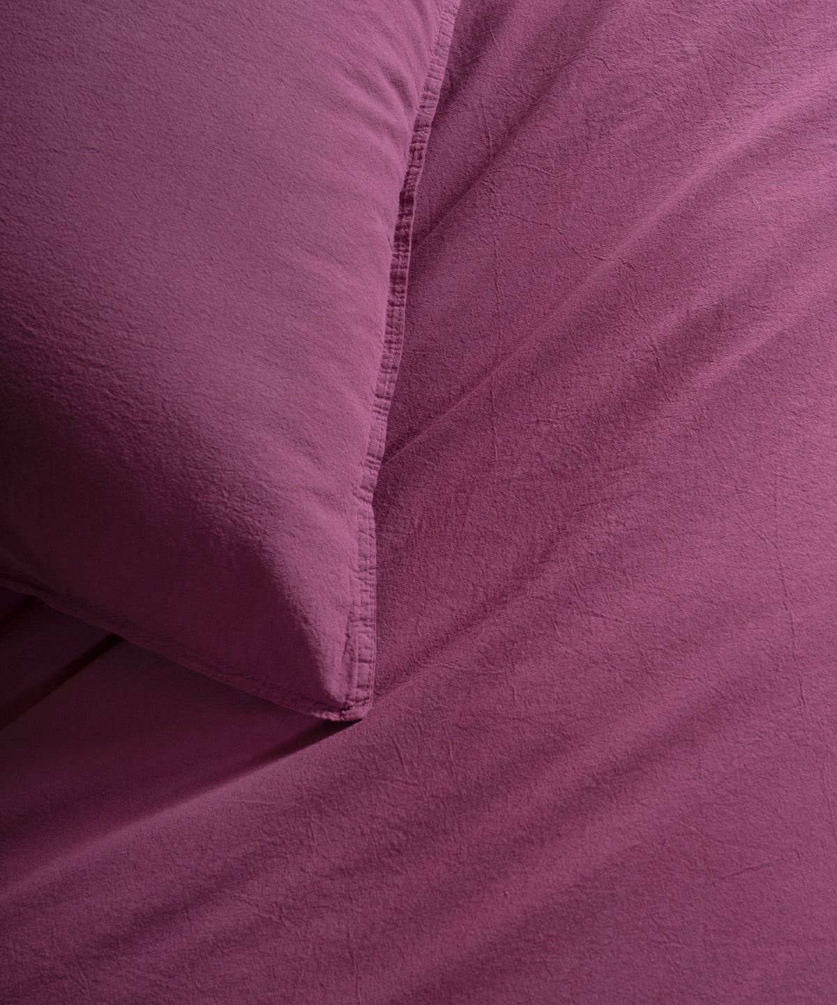 Постільна білизна Limasso Stonewashed Standart Сімейний (2 шт 160 х 220 см) Raspberry