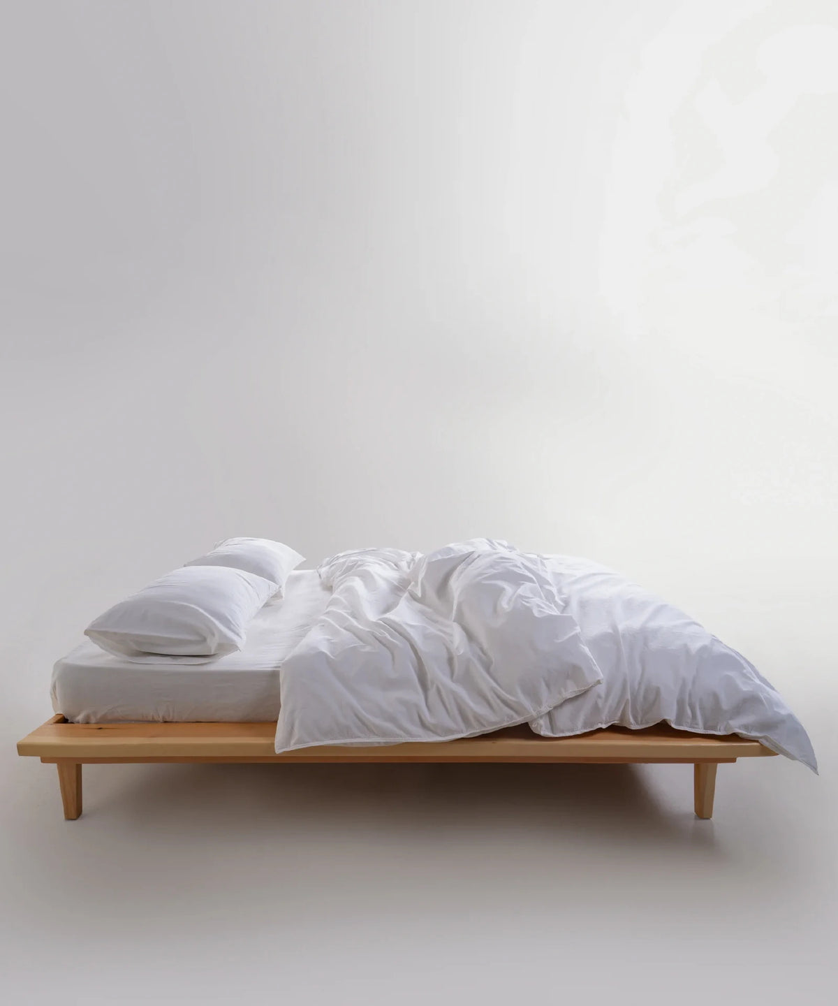 Постільна білизна Limasso Stonewashed Standart Сімейний (2 шт 160 х 220 см) Snow White