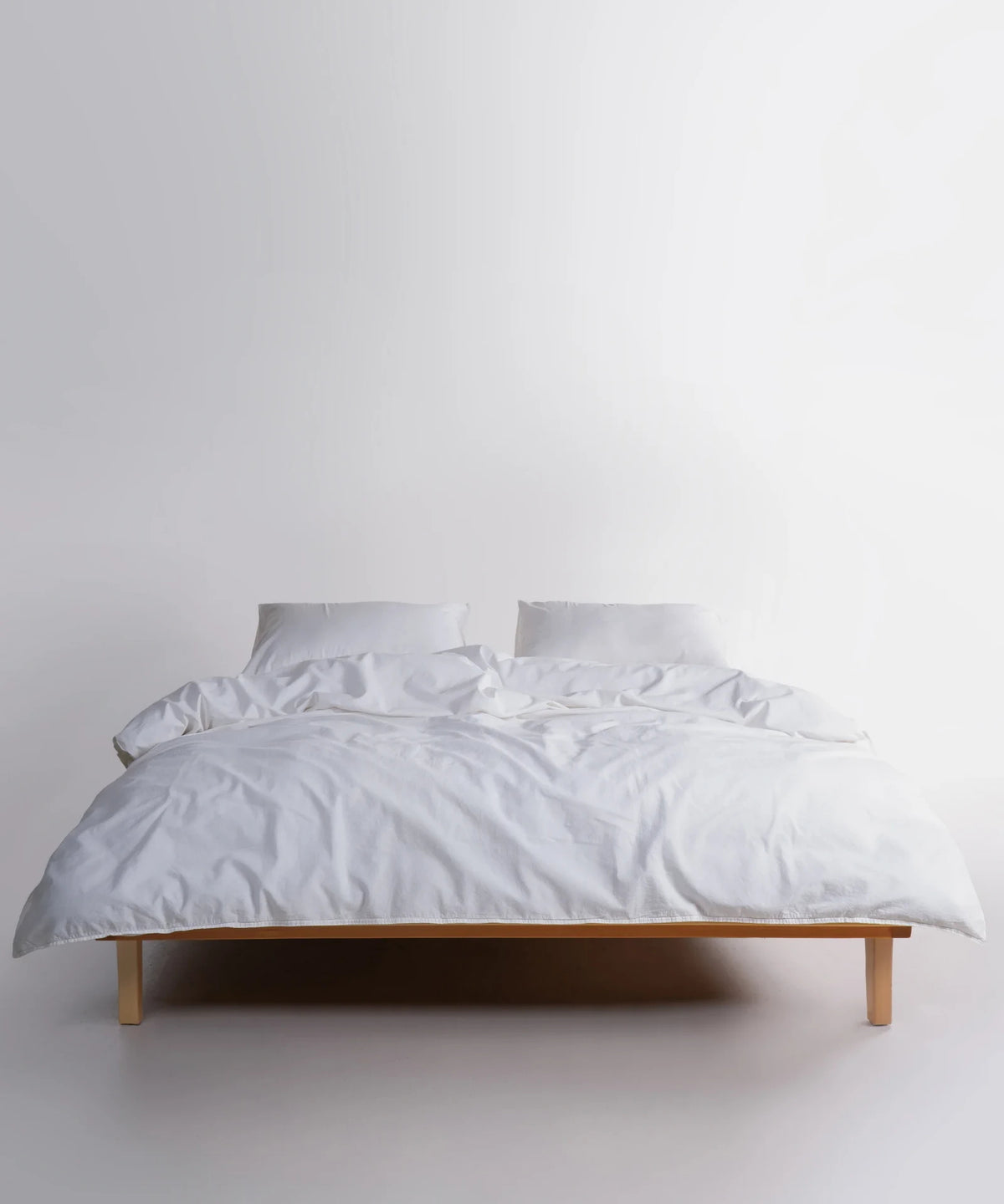 Постільна білизна Limasso Stonewashed Standart Сімейний (2 шт 160 х 220 см) Snow White
