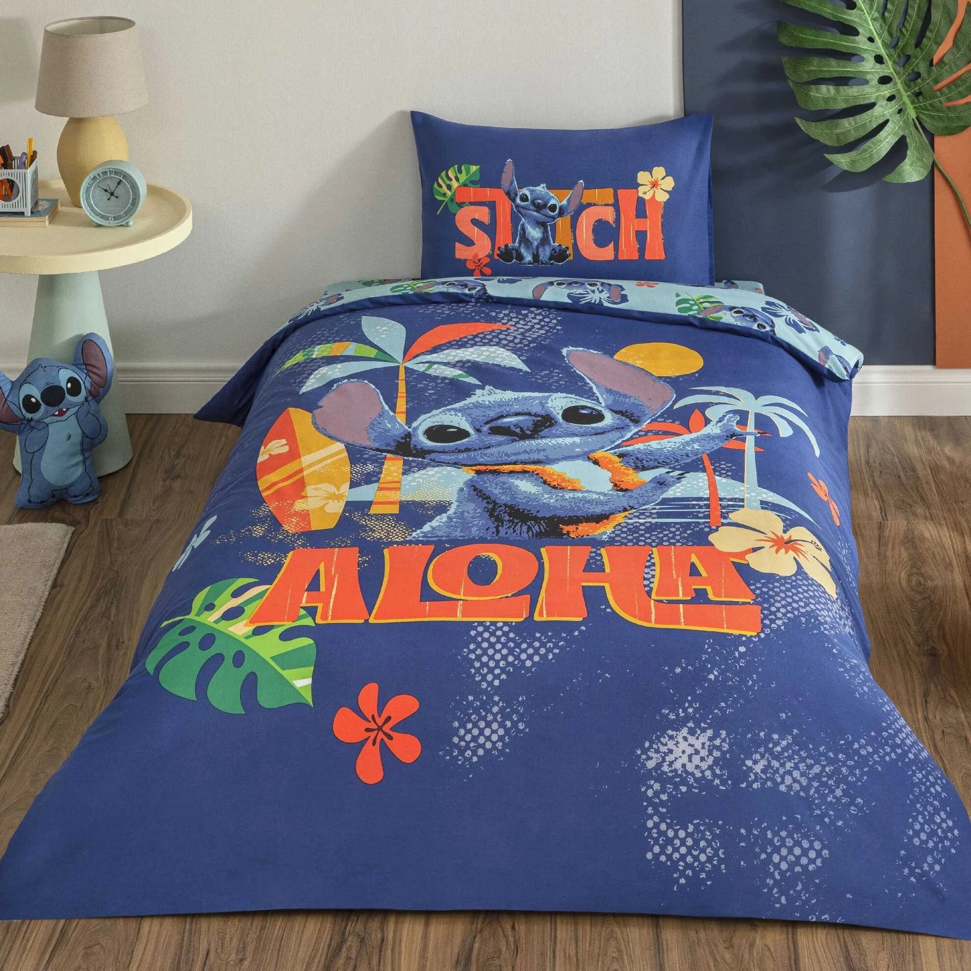Постільна білизна TAC Disney 160×220 см Stitch Aloha