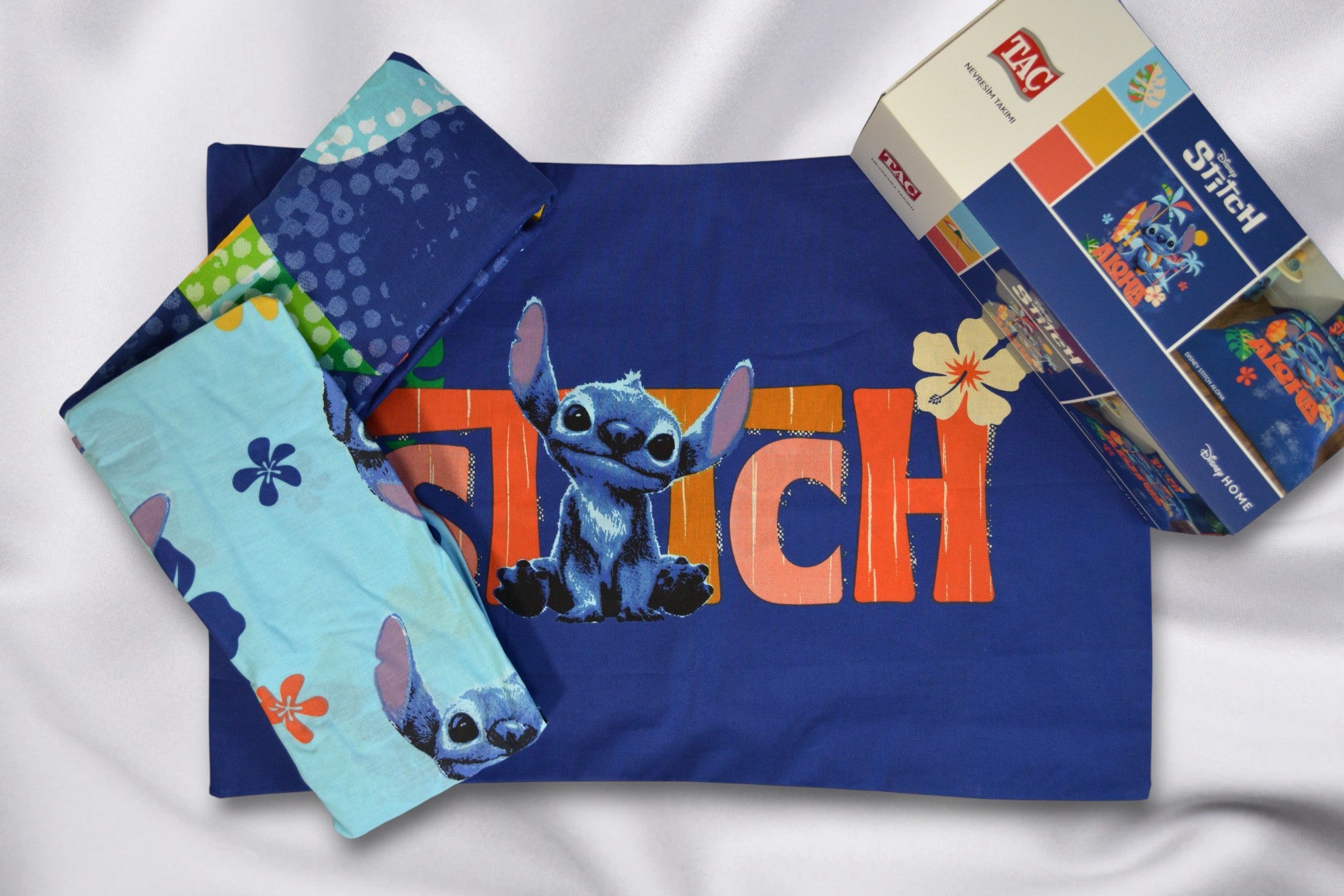 Постільна білизна TAC Disney 160×220 см Stitch Aloha
