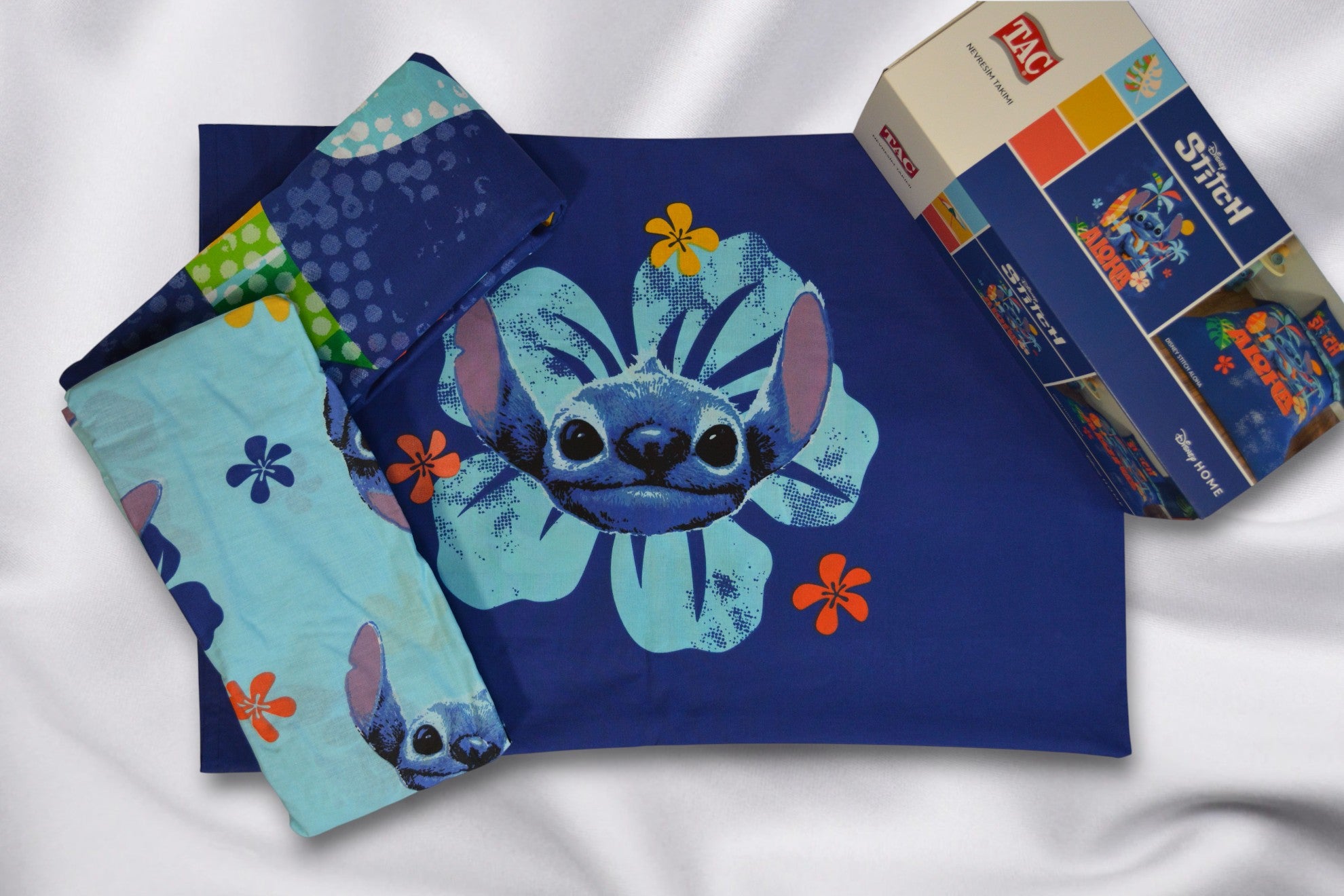 Постільна білизна TAC Disney 160×220 см Stitch Aloha