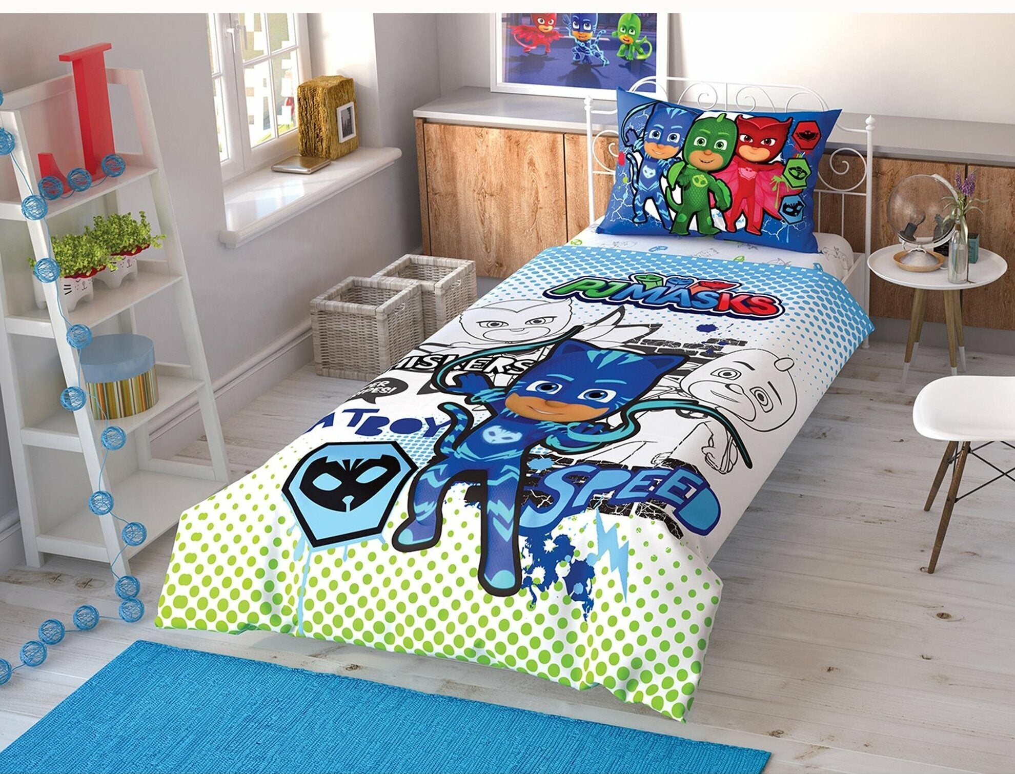 Постільна білизна TAC Disney 160x220 см PJ Masks