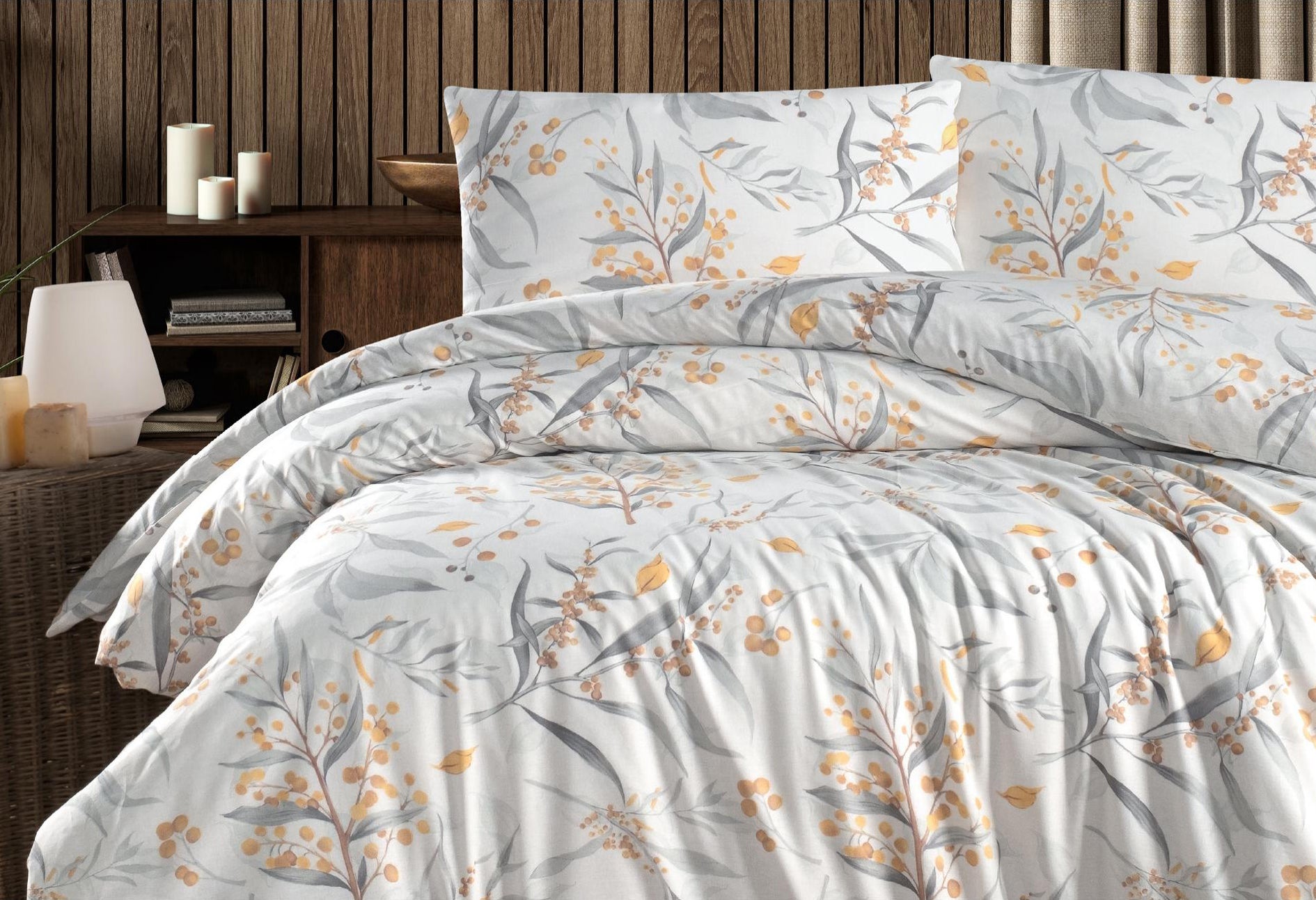 Постільна білизна First Choice Homesko Ranforse 200 х 220 см Tegan Anthracite