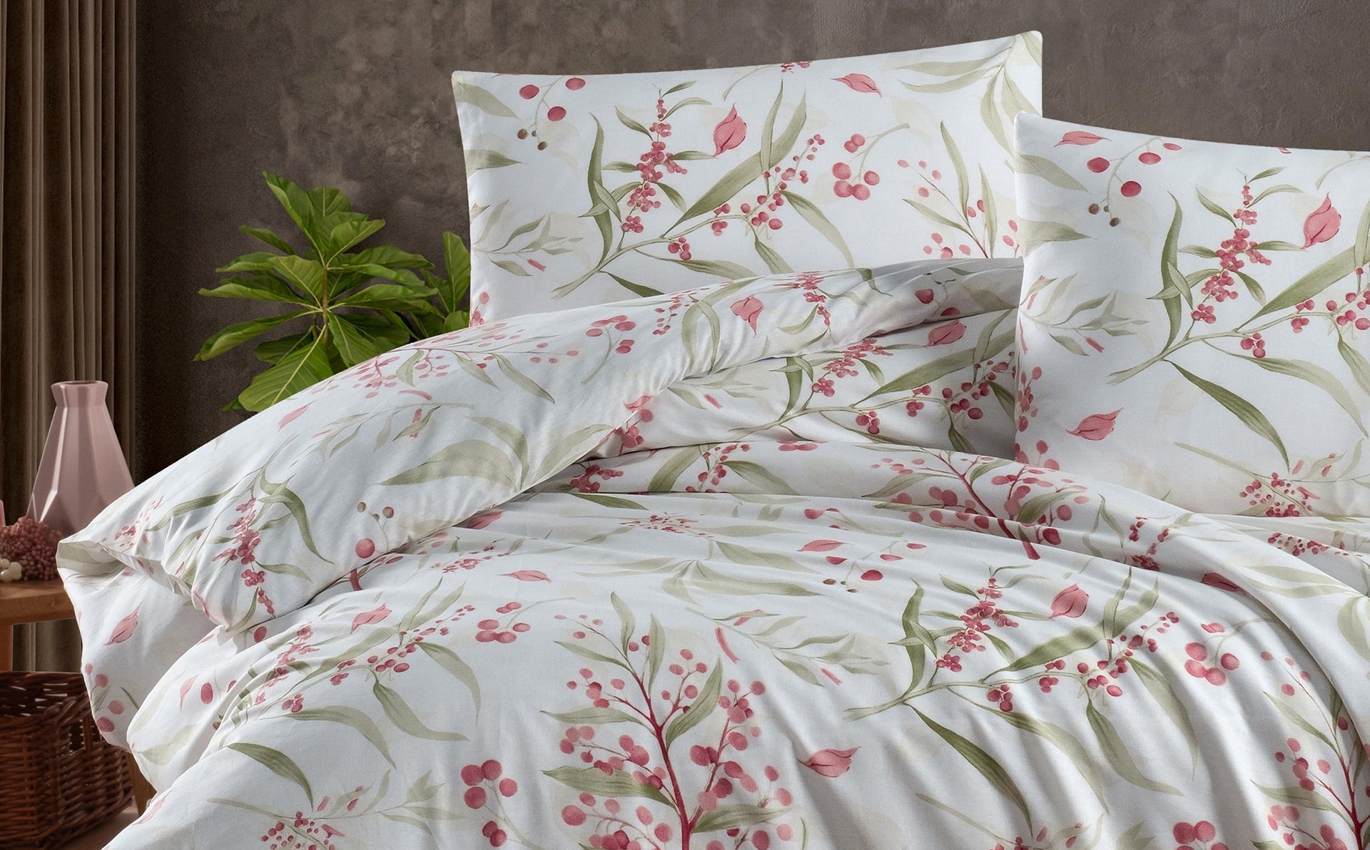 Постільна білизна First Choice Homesko Ranforse сімейний 160 х 220 см Tegan Powder