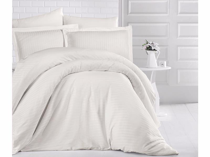 Постільна білизна Clasy Stripe Satin 160х220 Krem