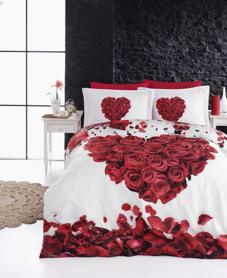 Постільна білизна First Choice 3D Satin 200x220 Valentine