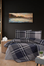 Комплект постільної білизни First Choice Flanel 160x220 см Veldor Navy Blue