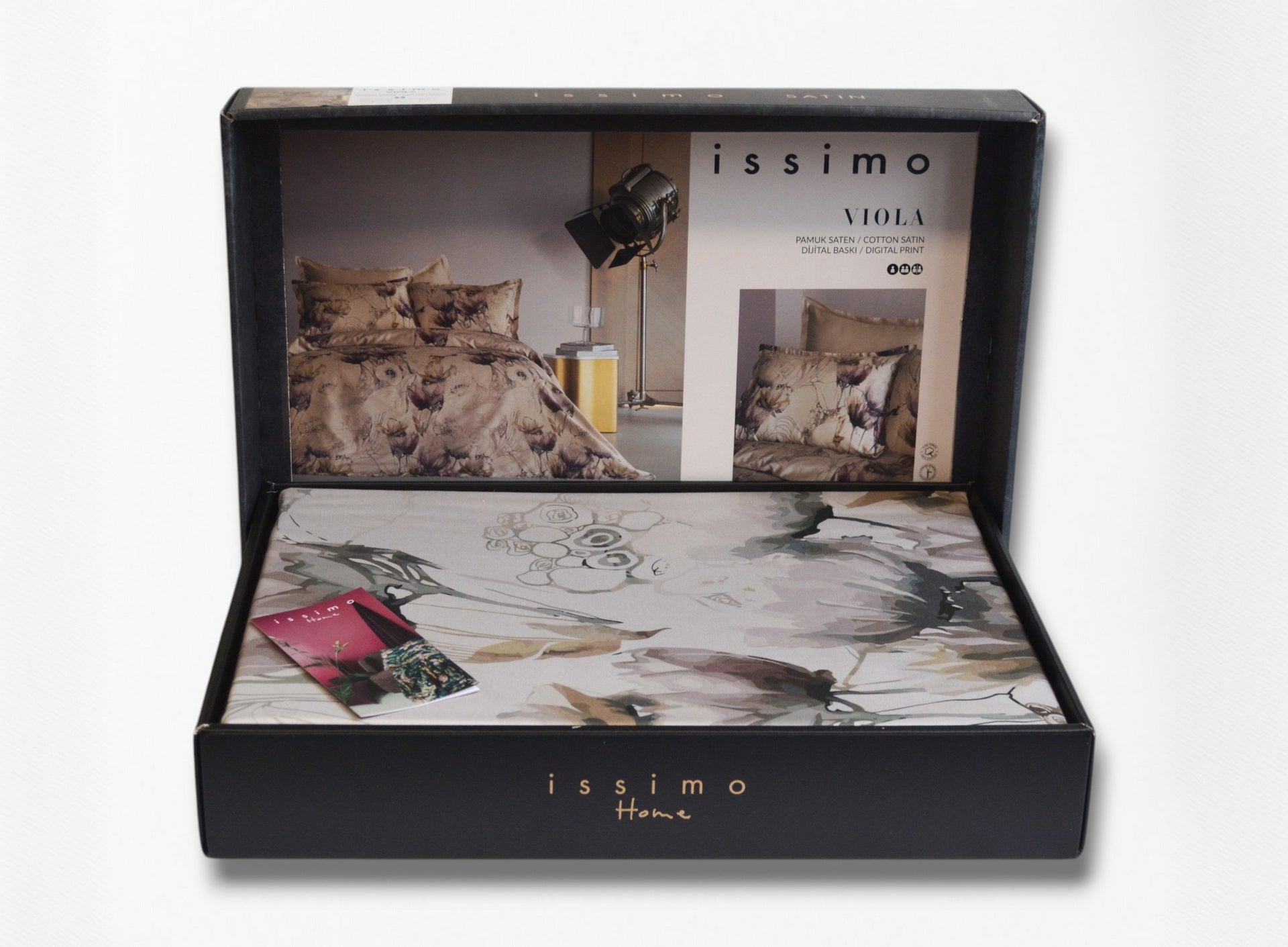 Комплект постільної білизни Issimo Digital Satin 200х220 см Viola